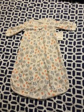 Girls Carters Simple Joy White Animal Print Sleep Sack 3-6 Months