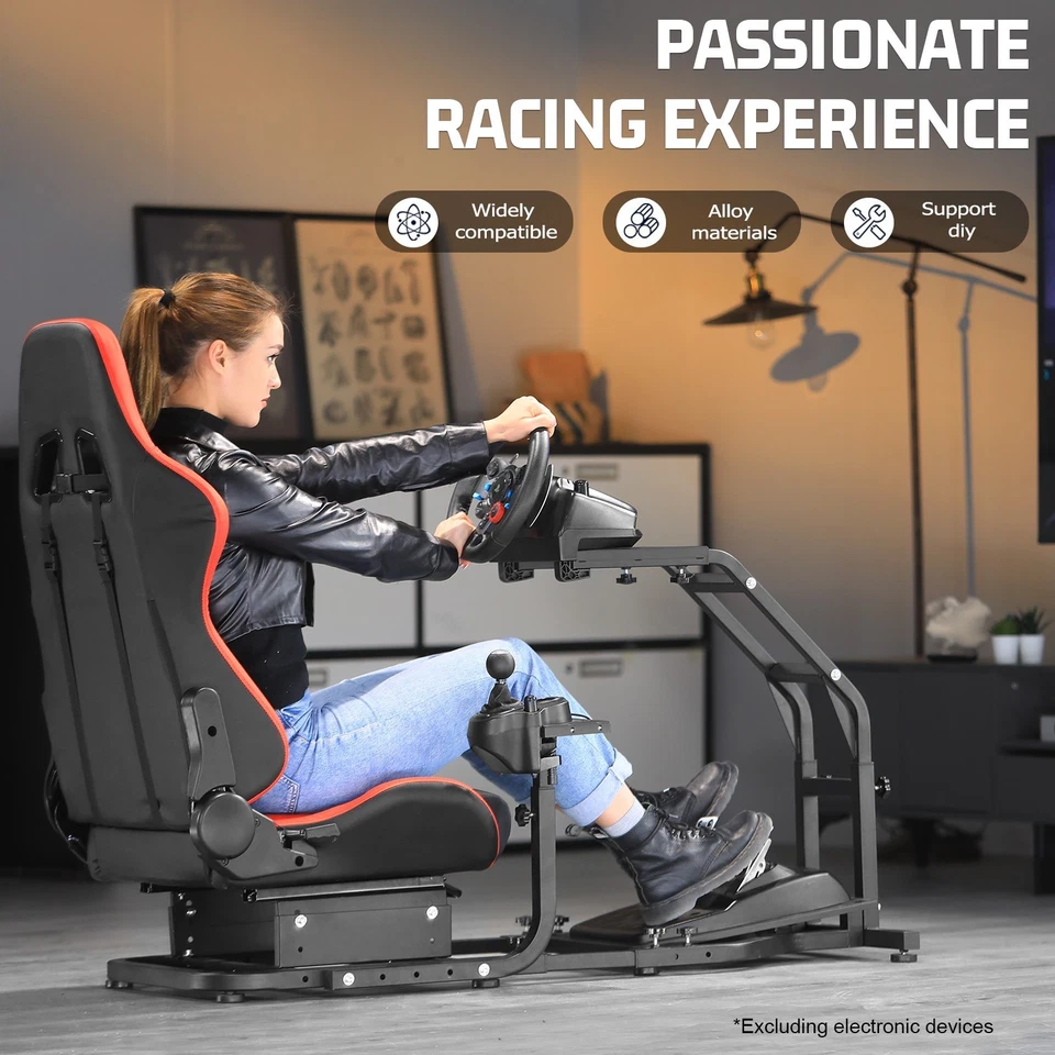 Marada G29 Racing Simulator Cockpit with Gaming Seat Fit Logitech Thrustmaster - Image 3 of 4