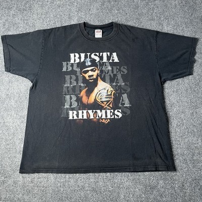 Vtg 2003 Busta Rhymes Hip Hop Rap T-shirt Tee 2000s Black Short Sleeve Mens Xl