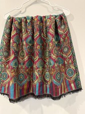 Multi-Colored Indian Stole Scarf Shawl