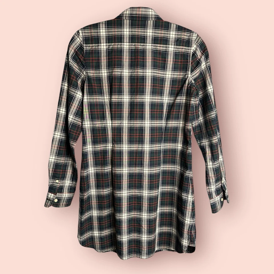 Ralph Lauren девочек клетку хлопковая рубашка платье Рождество клетку на пуговицах 14 большой - Изображение 4 из 4