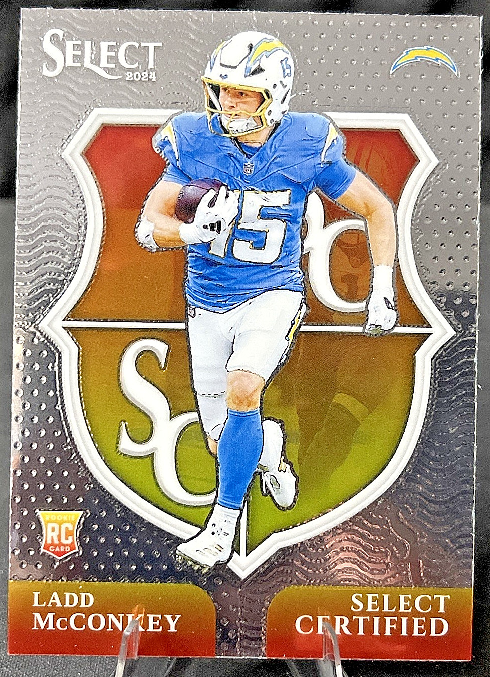 2024 Panini Select - Select Certified Rookies Ladd McConkey #16 Silver Prizm...