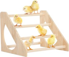 PETSFIT Chick Perch Prevent Rotation Design, Strong Wooden Chicken Solid wood
