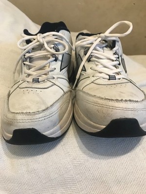 Reebok Pheehan  White, Silver, Leather Running Shoe Men's 12.5 xwide 4E Clean