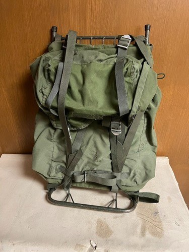 Swedish Military Backpack with Frame, Used Rough