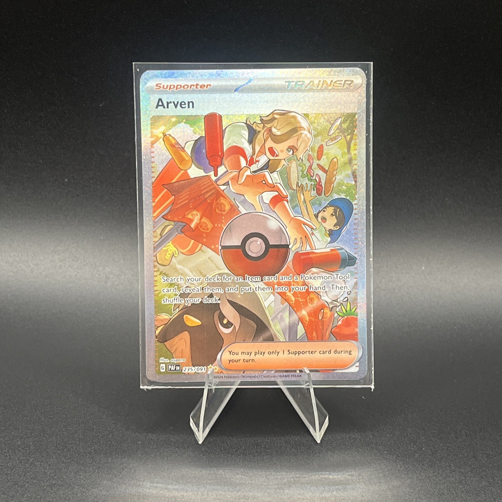 Pokemon TCG Arven 235/091 Holo Special Illustration Paldean Fates