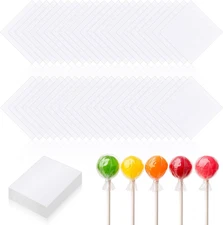 120 PCS Clear Cellophane Wrap, Cellophane Sheets, 7.5x7.5 Inches Cello Sheets, C