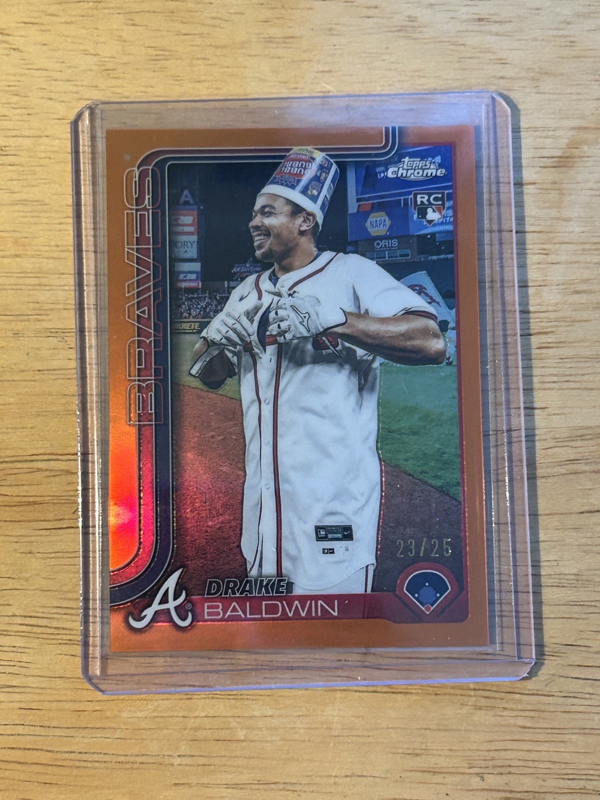 2025 Topps Chrome Update Drake Baldwin USC96 Image Variation Orange /25 SSP