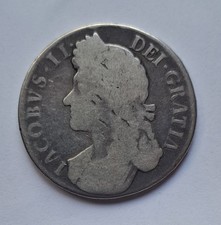 Gro&szlig;britannien, England, James II, Crown 1688, silber