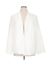 LC Lauren Conrad Women White Blazer XL