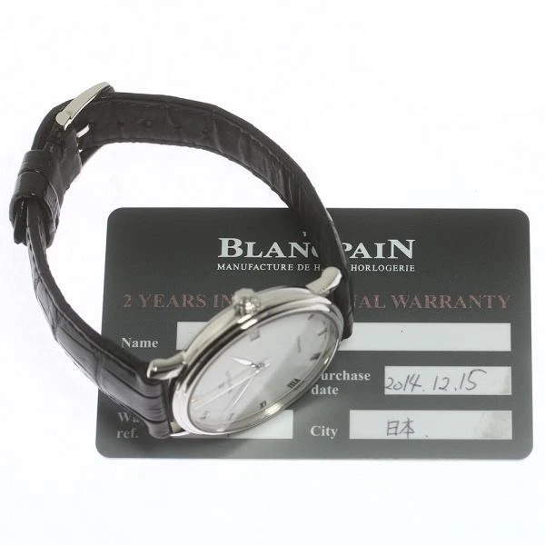 Blancpain — Blancpain Villeret Ultraplate Ref.6223-1127-55A 37mm SS White Dial Watch #C3571