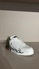 Ebay Live - Dolce & Gabbana White Gold Portofino Sneakers  - 8873c FXT