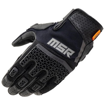 MSR La Sal with Molded TPR, D3O Adventure/Off-Road Glove (Black, X-Large)