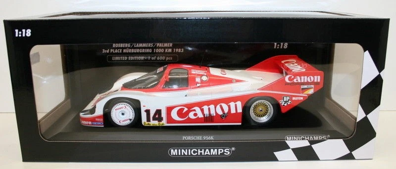 Minichamps 1/18 Diecast 155 836614 Porsche 956K Canon Racing Nurburgring '83 #14 - Image 2 of 4