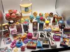 Mini Brands, Disney figures, mini food, and mini animals 