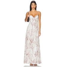 L'AGENCE Sutton Maxi Dress Desert Snake size 8 NWT $725