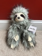 Aurora World Purely Luxe Kids Plush Stuffed Teal Sloth New With Tags