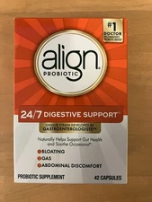 Align Probiotic Supplement, 24/7 Digestive Support, 42 Capsules *FREE SHIPPING*