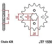 JT Sprockets Front Sprocket - JTF1550.15