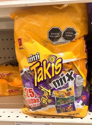 Takis Mini Mix Variety Pack 25 Count Bag