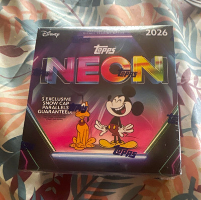 Topps Neon Disney 2026 Trading Cards Display Mega Box