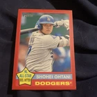 Topps 2025 Heritage Shohei Ohtani #148 Red Border Los Angeles Dodgers MLB Card