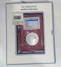 Vintage iPod Nano Liz Claiborne Wristlet Case Pink Leather 4" x 2"