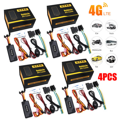 4PCS Car GPS Tracker Real-time Tracking Locator Device Remote Control Anti Theft