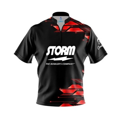 Custom Name Storm Red Luxury Strikes Bowling Jersey Shirts S-5XL