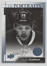 2017 Upper Deck Portraits Rookies Platinum Blue 4/25 Nikita Scherbak #P-62 5tr