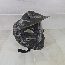 Paintball Mask JT Super ProShield Thermal, Green Camo Mask w/ Eyeshield