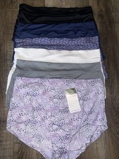 Warners  Womens Brief Underwear Panties Polyester Blend 6-Pair  XL/8
