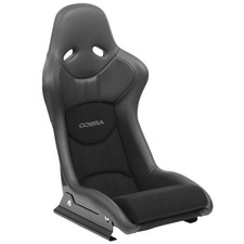 Cobra Nogaro Circuit Performance Fixed Back Car Seat - GRP Shell, Black / Black