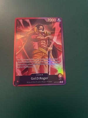 One Piece TCG  Custom Leader OP13-003 Gol.D.Roger Foil! Englisch! Proxy!