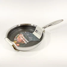 La Sera Stainless Steel Induction Ready 9.5" Heavy Duty Skillet Frying Pan New