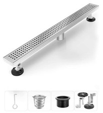 NEW HTOH LINEAR SHOWER DRAIN; 54 INCH; BRUSHE...