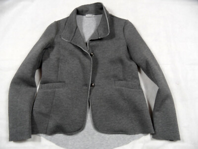 Blazer Sweat Gris JOIE CLAIR - Taille M, Style Casual Chic, Made In Italy