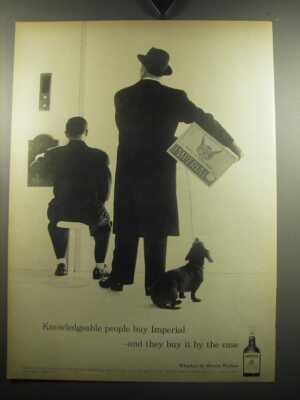 1957 Hiram Walker Imperial Whiskey Ad - Knowledgeable people buy Imperial