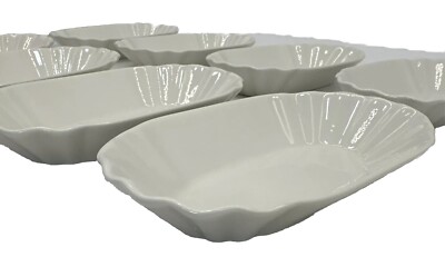 Malacasa Set Of 8 porcelain dishes. 8  X 4.5  Eight Piece {C}