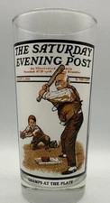 Saturday Evening Post 16oz Drinking Glass Gramps At The Plate Aug 5th 1916