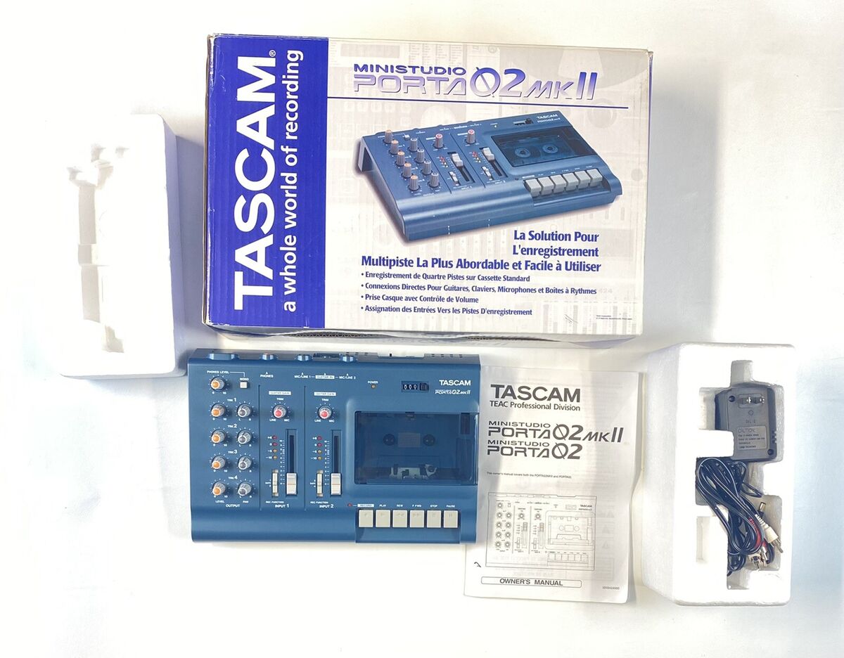 Tascam Porta02 MKII Ministudio Analog Cassette Recorder Tascam Porta02 MKII Ministudio Analog Cassette Recorder