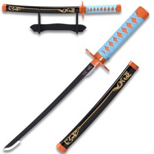 16.5" TANTO Demon Slayer Blazing S. Metal Fantasy Shinobu Non-Sharp Katana