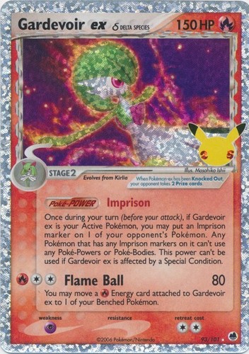 Gardevoir ex (Delta Species) 93/101  Celebrations Classic Collection Pokemon TCG