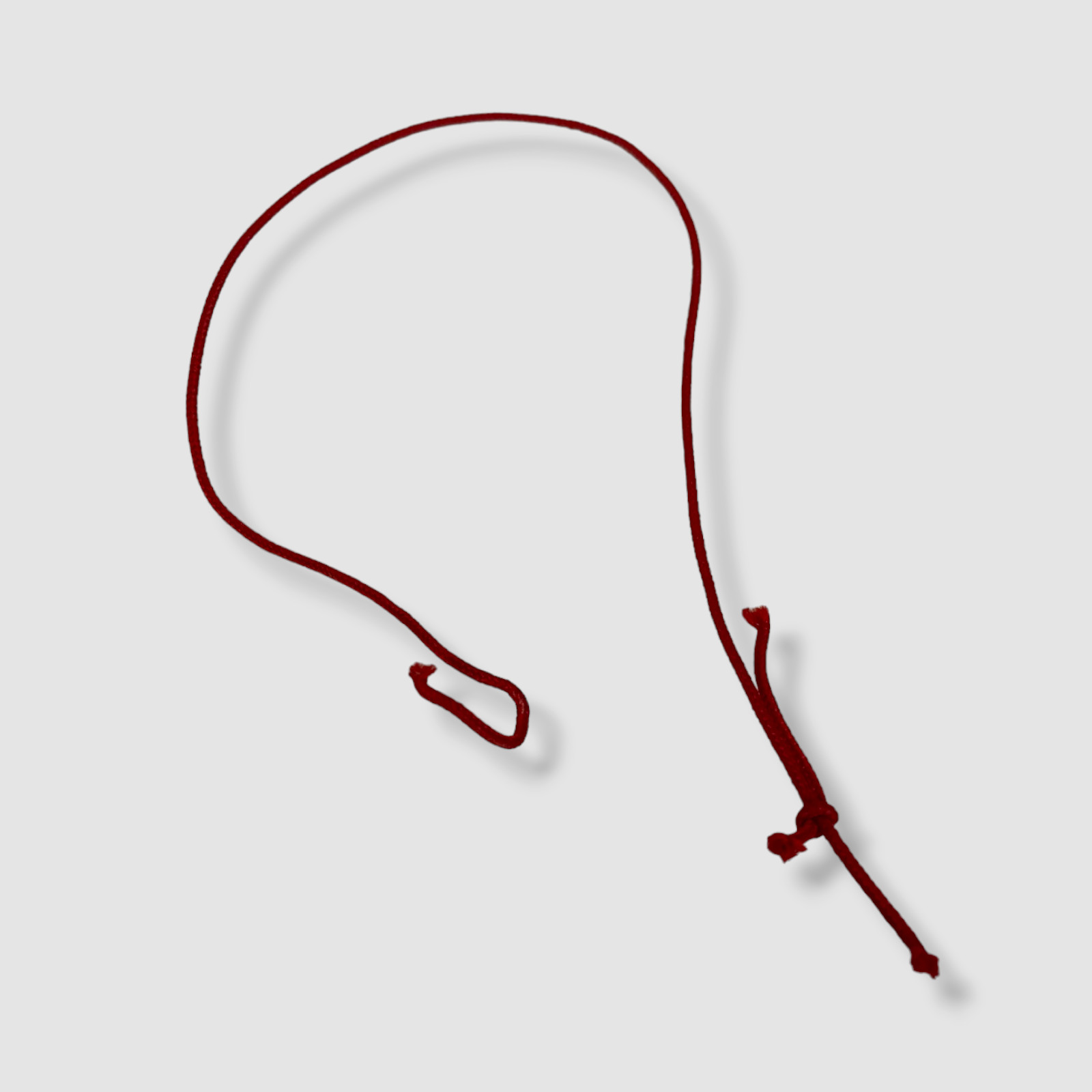 $191 Le Gramme Men's Red 925 Sterling Silver Cord Bracelet