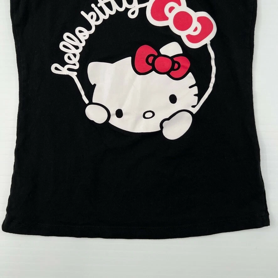 Hello Kitty Tank Girl Small Sleeveless Shirt Japan Sleepwear Spell Out Core Ex - Image 3 of 4