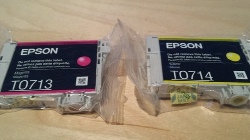 EPSON T0715 Genuine Ink Cartridges (T0711 T0712 T0713 T0714) - 4 Inks! - Picture 4 of 5