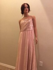 LAUREN Ralph Lauren Evening Pink Long Dress New with Tags 240 size 10 12 or 14
