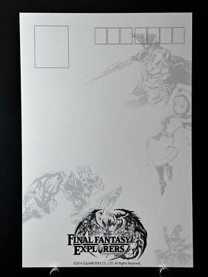Final Fantasy Explorers PostCard Square Enix JAPAN Japanese