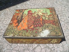 Scatola di latta Litografata Porcheddu Talmone Cadicia Unica Torino