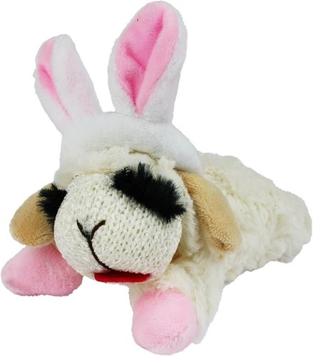 Multipet Lamb Chop Easter Plush Dog Toy, With Ears 6 Inches - 第 1/5 張圖片